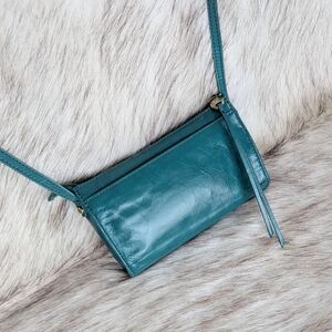 HOBO Brand Jewel Crossbody in Polished Spruce Leather